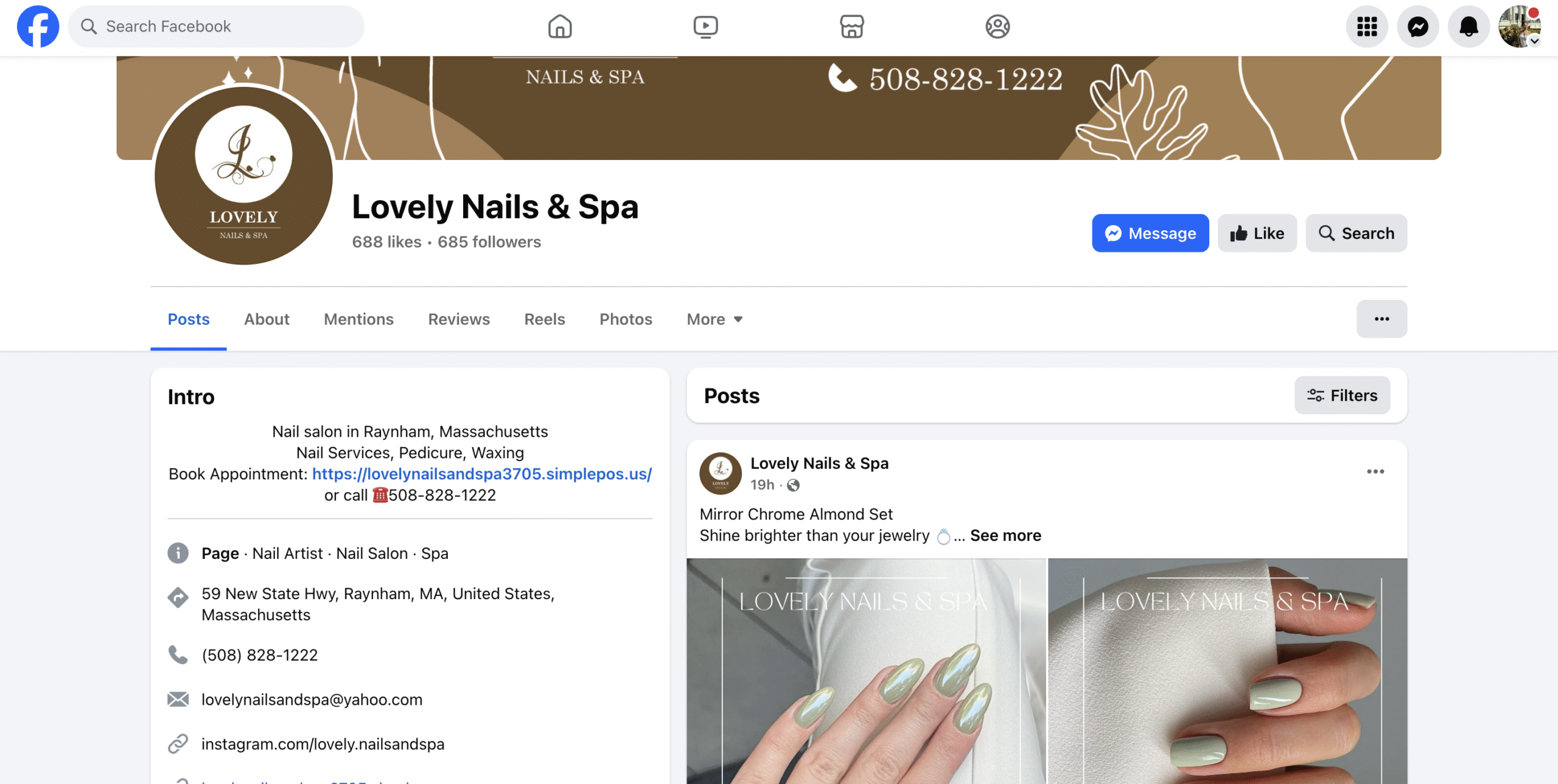 Facebook Page